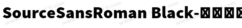 SourceSansRoman Black字体转换